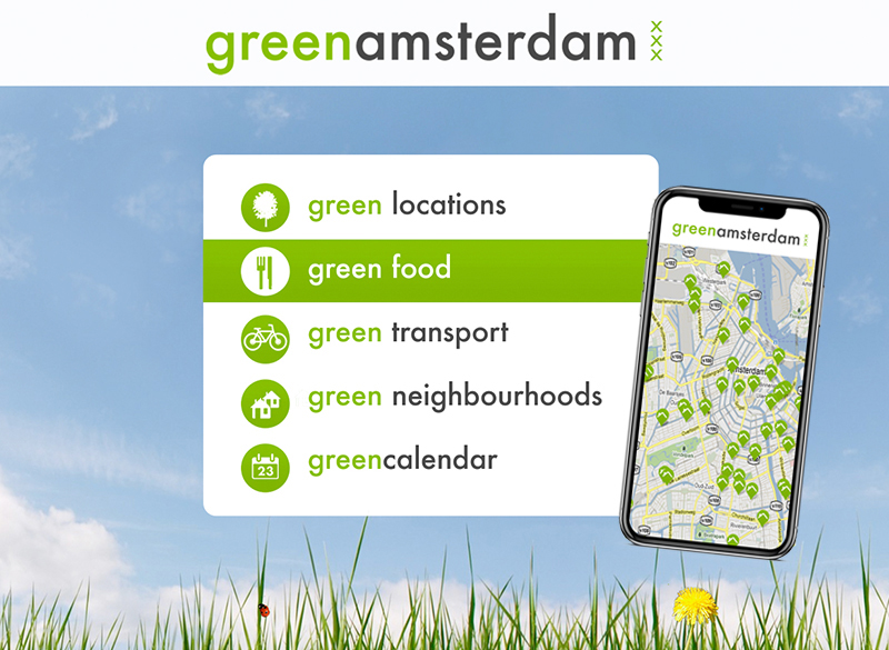 Green Amsterdam | Platform for finding green initiatives in Amsterdam | Responsibilities: Concept and UX/UI Design