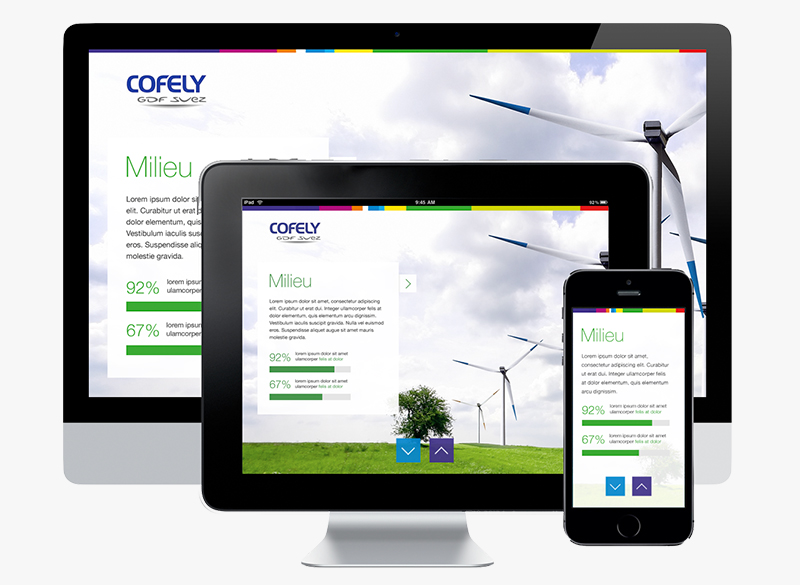 Cofely | Platform for displaying environmental targets | Responsibilities: UX/UI Design