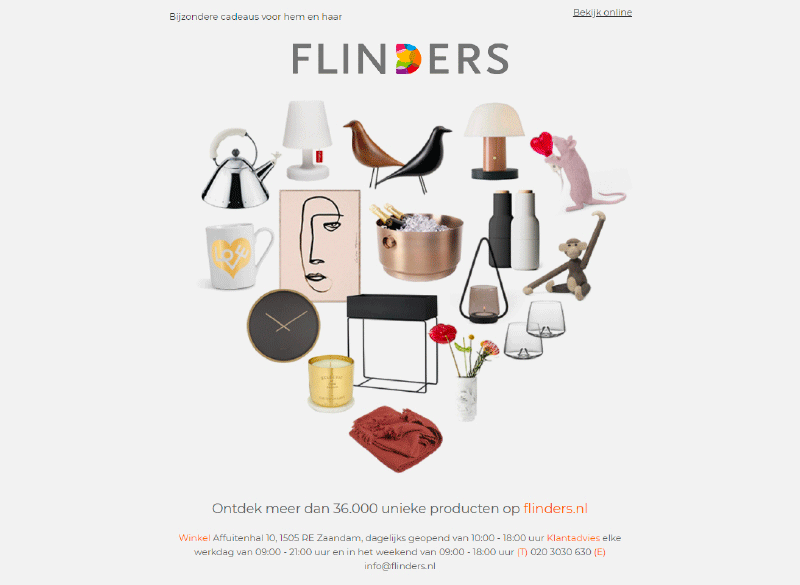 Flinders | Valentine’s Day visual for newsletters and social media | Responsibilities: Design and HTML/CSS